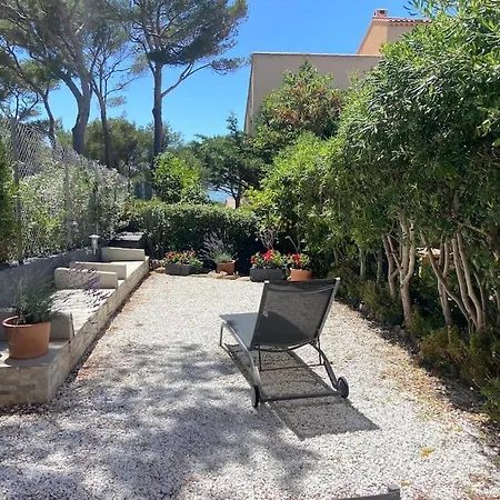 דירה Entier T2 Climatise, Parking Gratuit, Jardin, A 2min A Pied סנרי-סור-מר